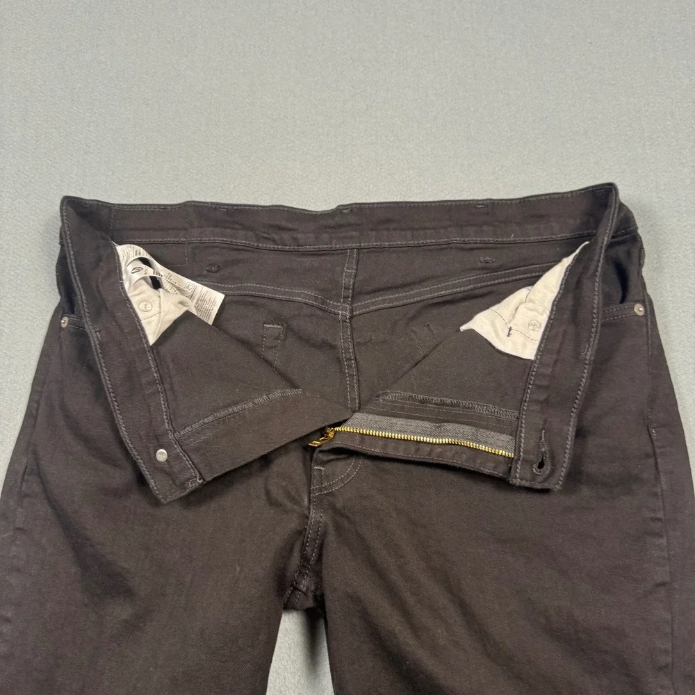 Levis 511 Slim Fit Jeans Mens 40x30 Black Denim WaterLess Stretch 04511-1907
